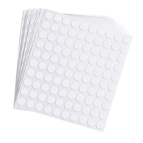1000 Pcs Double Sided Adhesive Dots Clear Glue Point Tape Stickers Balloon Glue Round Mini No Traces Adhesive Sticker Dot Sticker for Classroom Decor Craft DIY Office (1000 Count)