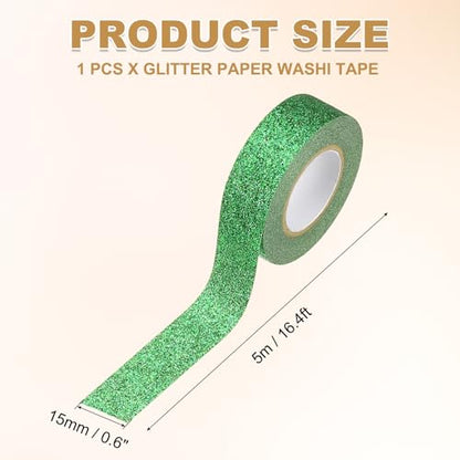 1 Roll Glitter Paper Washi Tape