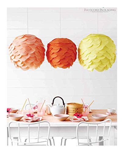 Yellow Pin Stripe Print Gift Wrap Tissue Paper Size (50 Count)