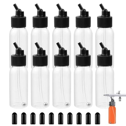10 Pack 30ml Airbrush Bottles (10 Count)