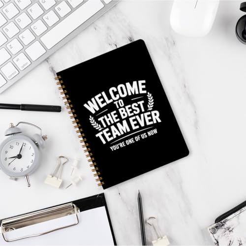 Welcome To The The Best Team Ever 160 Blank Pages Hardcover Spiral Notebook
