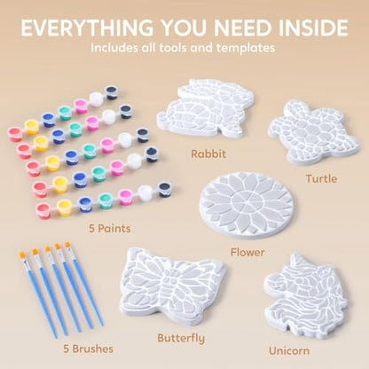 JOVA Klever Kits Stepping Stones Painting Kit for Kids