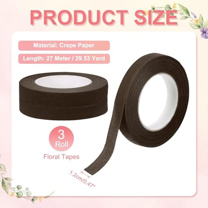 3 Rolls Floral Tapes