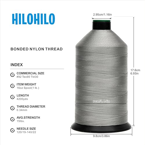 Extra Strong Bonded Nylon Thread #92 Tex90