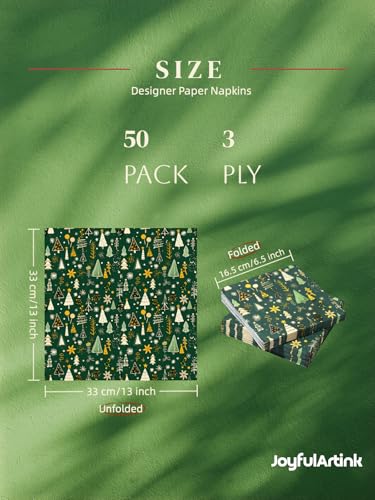Festive Green Paper Napkins 3 (50 Count)
