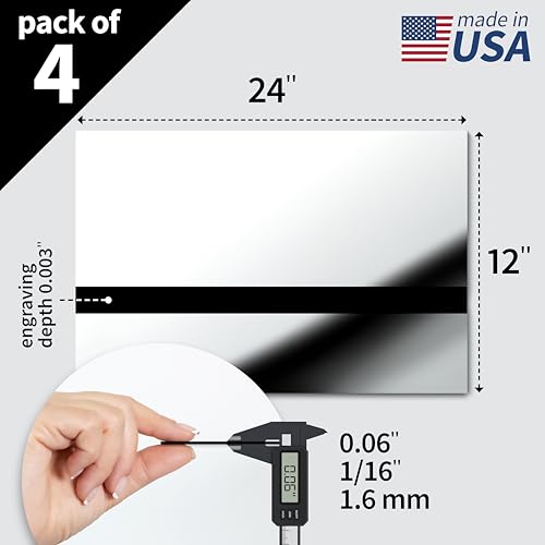 Metallic Looking Acrylic Sheet (4 Count)
