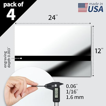 Metallic Looking Acrylic Sheet (4 Count)
