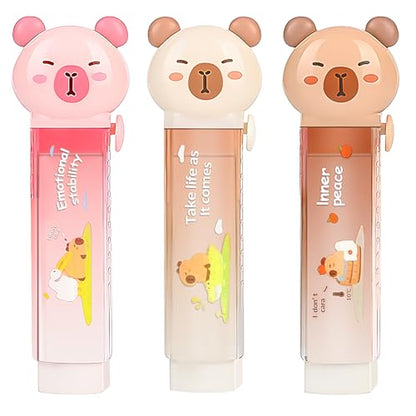 3Pcs Retractable Pencil Erasers (3 Count)
