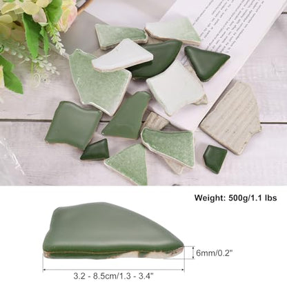 500g 1.1LB Irregular Ceramics Mosaic Tiles