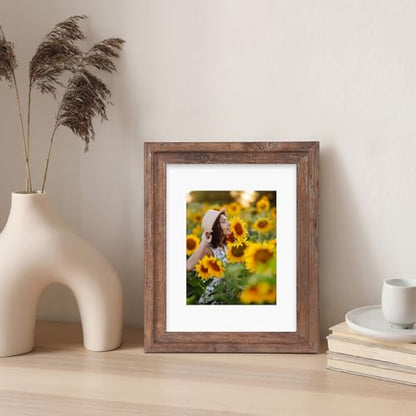 11x14 White Picture Mats with Core Bevel Cut Frame Mattes for 8x10 Pictures