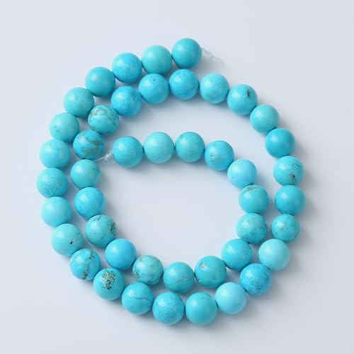 8mm 45pcs A+ Natural Blue Turquoise Beads Round Spacer Loose Stone Beads for Jewelry Making DIY Bracelet Necklace Accessories