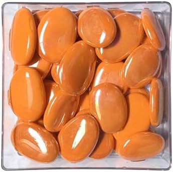 Mosaic Tiles Stained Glass, Textured Glass Mosaic Making with Handmade for DIY Art Crafts，Home Decorations - Flat Glass Beads Shape About 10Pcs 190G(0.42LB)