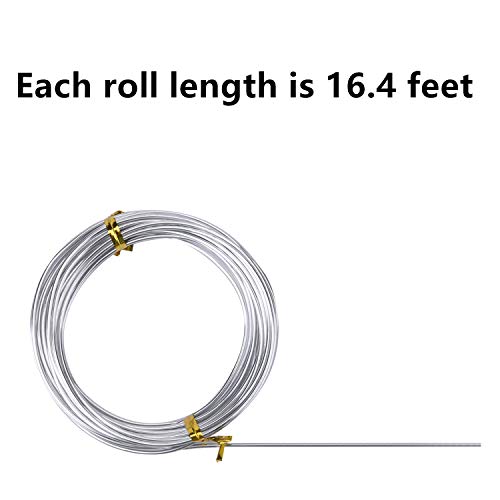 6 Rolls Silvery DIY Craft Art Aluminum Wire