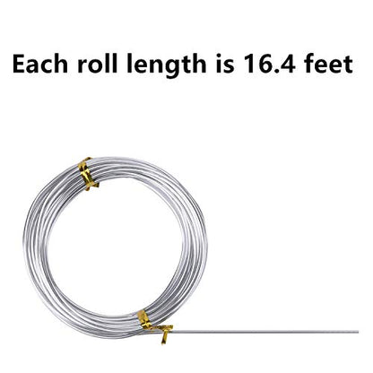 6 Rolls Silvery DIY Craft Art Aluminum Wire