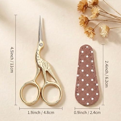 4.5Inch Embroidery Scissors Sharp Tip Stainless Steel DIY Tool