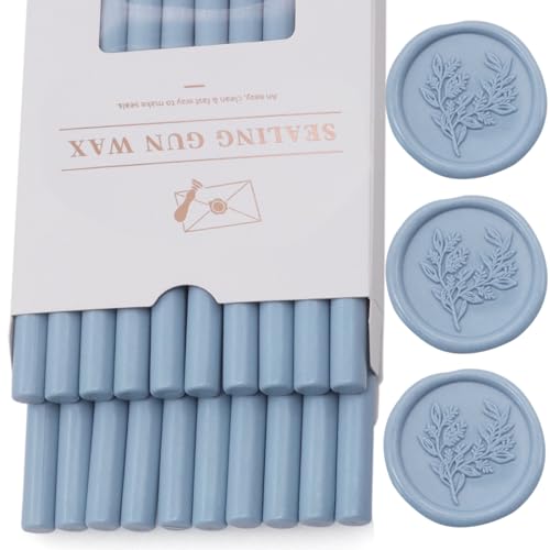 Dusty Blue Wax Seal Sticks 20pcs (20 Count)