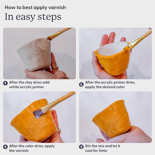 Air Dry Clay Glaze (2.4 Fl Oz)