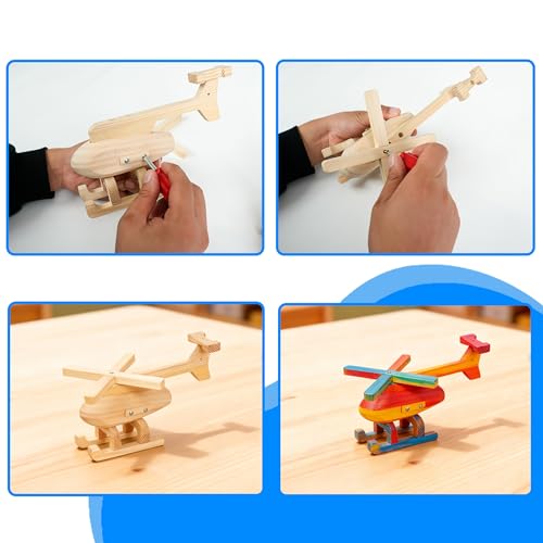 Wood Vehicle Building Toy Kit