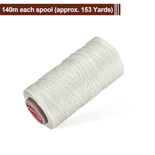 Flat Leather Sewing Waxed Thread