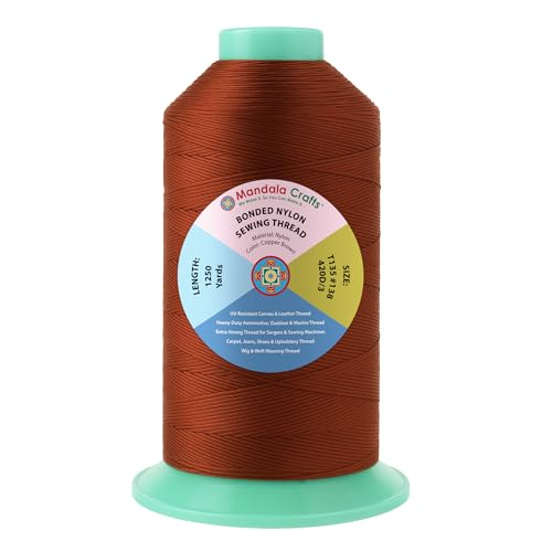 Size 138 420D T135 Copper Brown Bonded Nylon Thread 1250 YDs (3750 Foot)