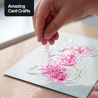 Craft Glitter Shaker Fluorescent Pink 130g Ultrafine (4.6 Ounce)
