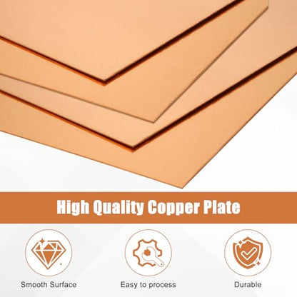Pure Copper Sheet 12”x 12”x 0.04”