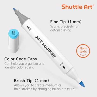 Brush Tip Alcohol Markers