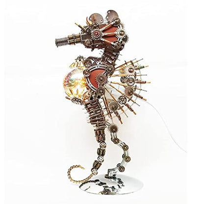 Meatalkitor 3D Puzzle Steampunk Seahorse Lamp (2100 Count)