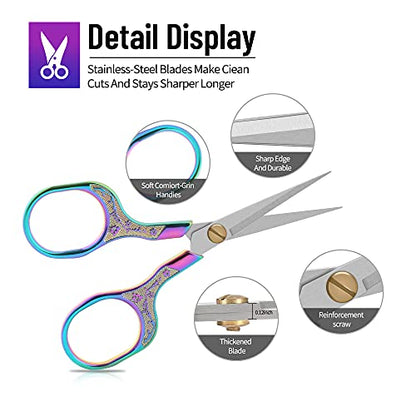Crochet Scissors and Cross Stitch Scissors with Cover