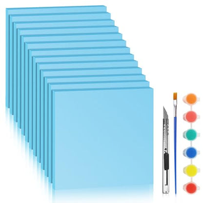 Blue 13 Pack 12x12x0.5 inch Foam Sheets 0.5 Inch Thick