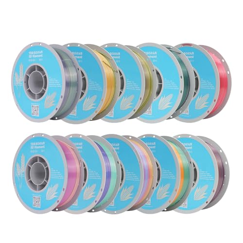 Silk Rainbow PLA 3D Printer Filament (10 Count)