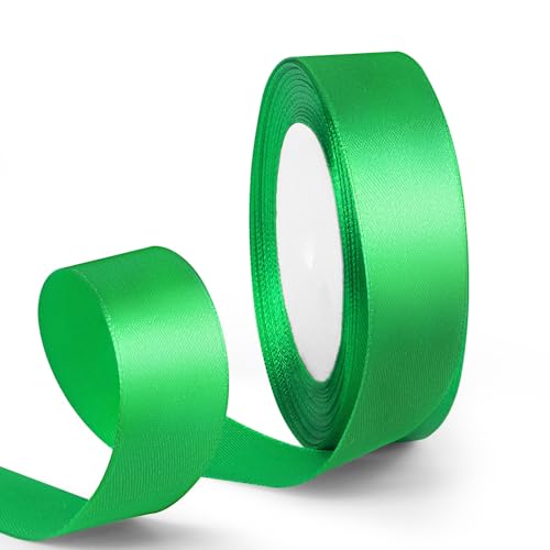 1 Inch 25 Yards Satin Ribbon Green