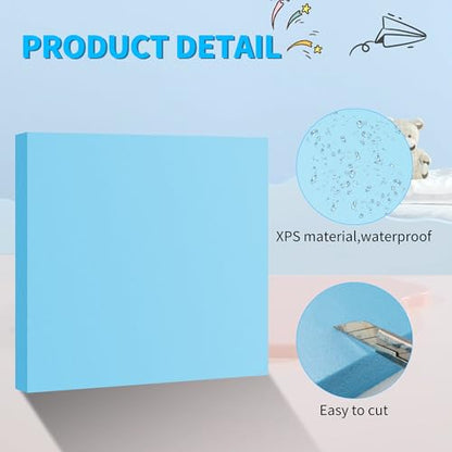 Blue 10 Pack 12x12x0.79 inch Foam Sheets 0.79 Inch Thick