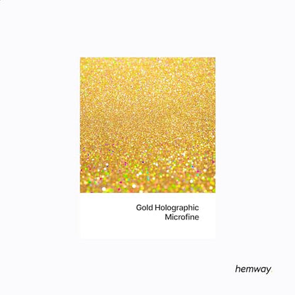 Resin Glitter Gold Holographic 100g Microfine (3.5274 Ounce)