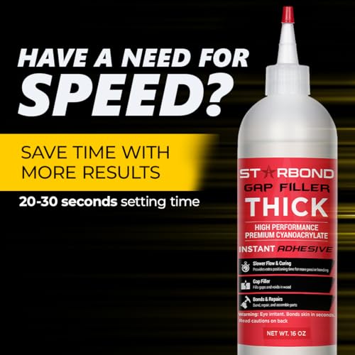 Thick CA Glue Complete Refill Kit (16 Ounce)