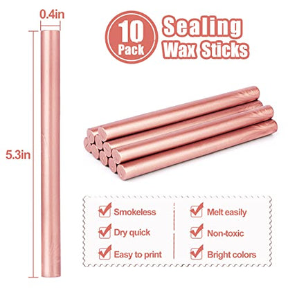 Glue Gun Sealing Wax Sticks for Wax Seal Stamp (10 Count)