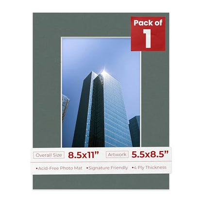 5.5x8.5 Mat for 8.5x11 Frame