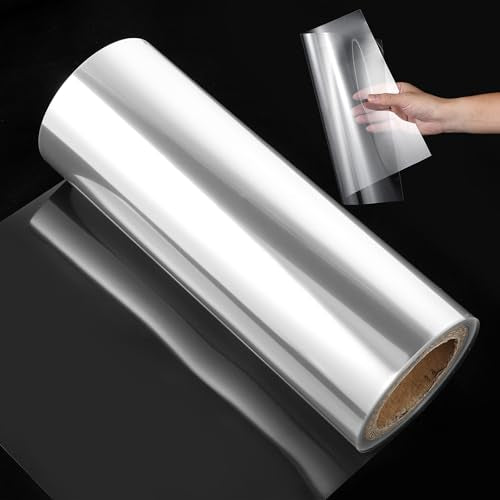 12 Inches x 80 ft 6 Mil Acetate Roll Clear Acetate Sheets for Crafts Blank Stencil Sheets Transparency Mylar Template Material Reusable Acetates Paper Roll for Craft Stencil for Cutting Machines