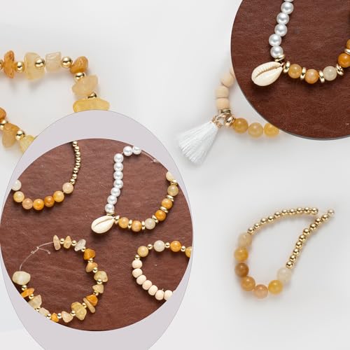 Jewelry Making Supplies Kit Natural Stone Beads for Irregular Natural Stone with for DIY Craft Bracelet Necklace Earrings for Adults