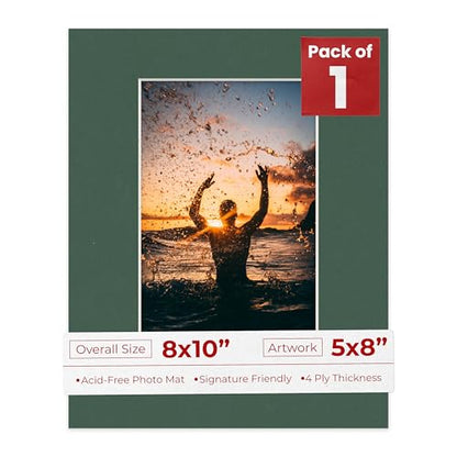 8x10 Mat Bevel Cut for 5x8 Photos