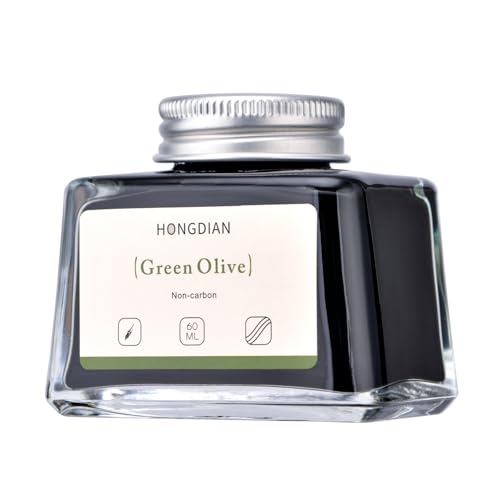Hongdian Fountain Pen Bottled Ink Green Oliver Color