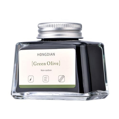 Hongdian Fountain Pen Bottled Ink Green Oliver Color