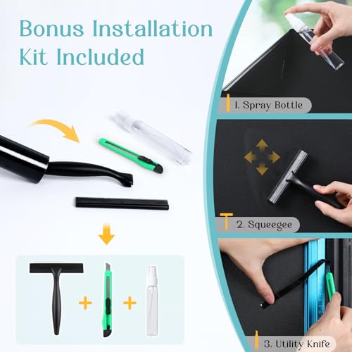 Blackout Window Privacy Film with Tools