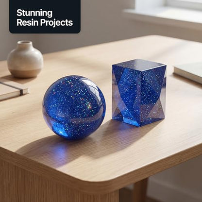 Craft Glitter Shaker Sapphire Blue Holographic 110g Fine (3.8 Ounce)