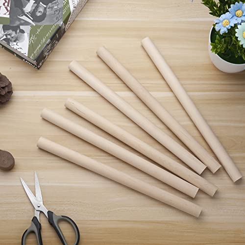 3 4 x 12 Wooden Dowels Wooden Sticks for Crafts (6 Count)