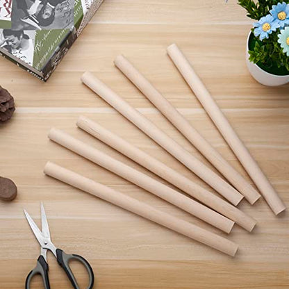 3 4 x 12 Wooden Dowels Wooden Sticks for Crafts (6 Count)