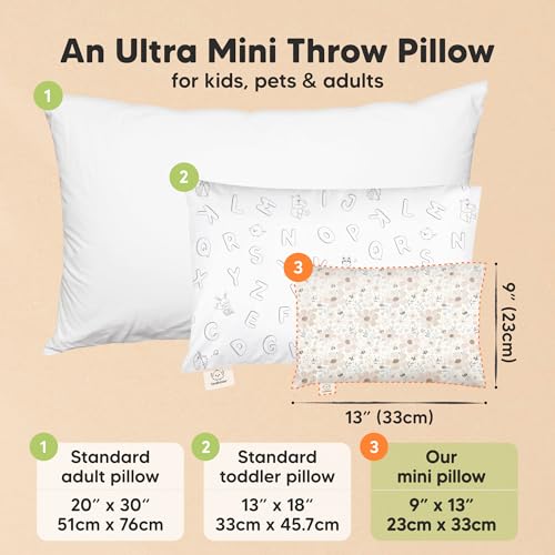 Mini Toddler Pillow with Pillowcase