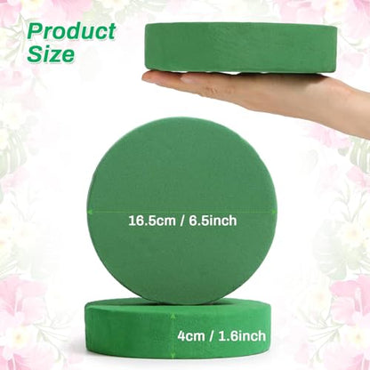 6 Pcs Round Floral Foam Blocks for Flower Arrangements