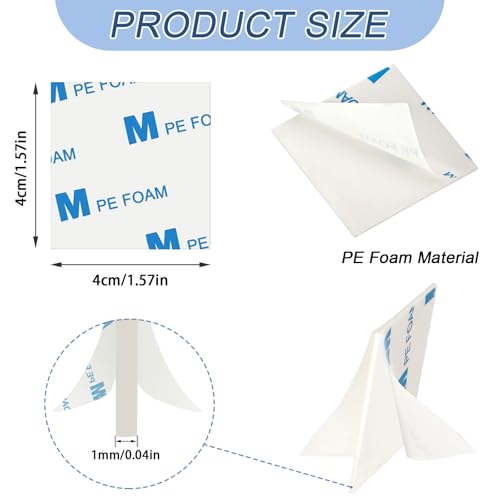 150Pcs Double Sided Foam Tape Sticky Mounting Pads for Wall Crafts (150 Count)