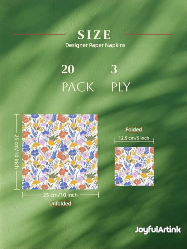 Watercolor Meadow Paper Napkins 3 (20 Count)